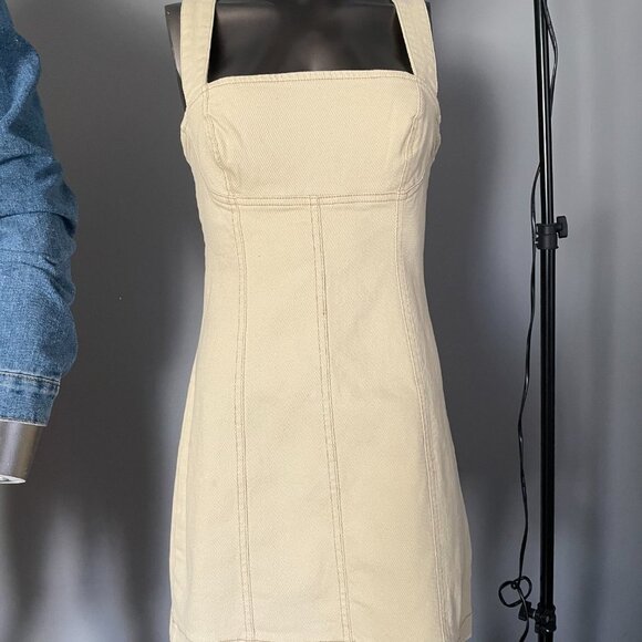 Urban Outfitters Golden Hour Structured Denim Mini Dress - Picture 3 of 7